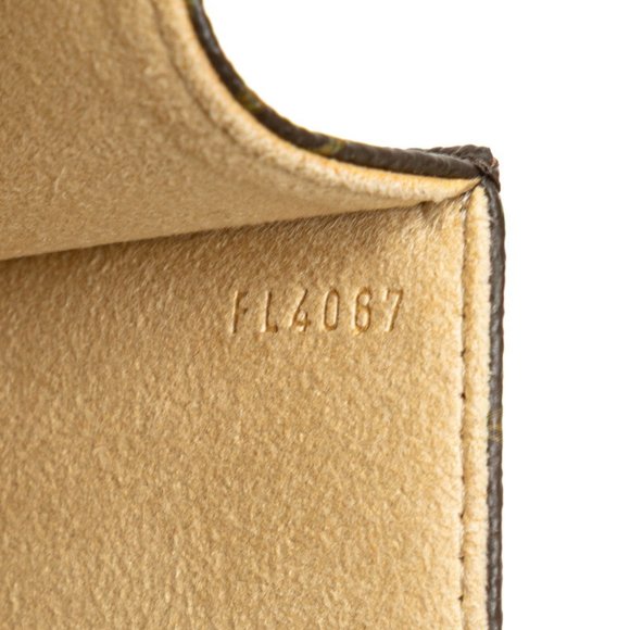 LOUIS VUITTON Authentic Brown Monogram Leather Pochette Hobo Bag - Picture 9 of 10